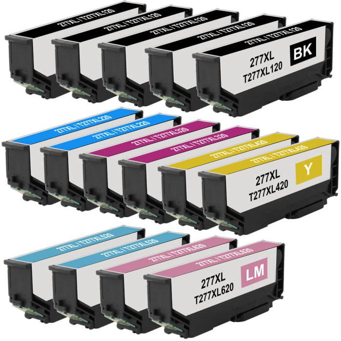 Epson 277XL T277XL Black & Color 15-pack HY Ink Cartridges