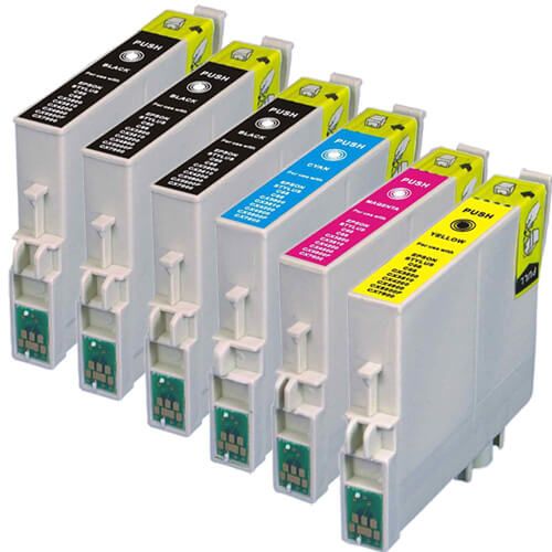 Epson 60 T060 Black & Color 6-pack Ink Cartridges