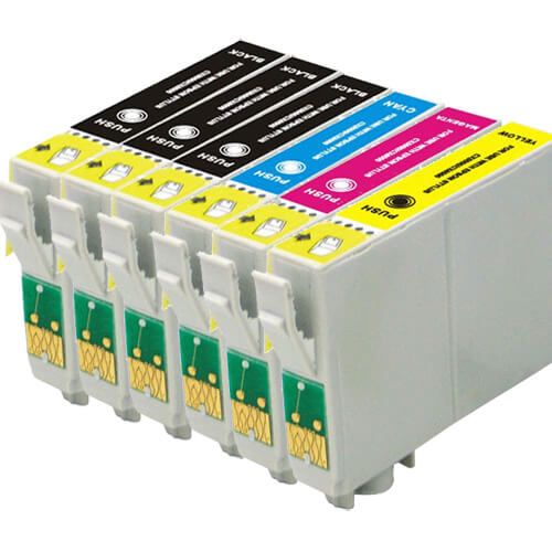 Epson 68 T068 Black & Color 6-pack High Yield Ink Cartridges