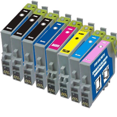 Epson 48 T048 Black & Color 8-pack Ink Cartridges