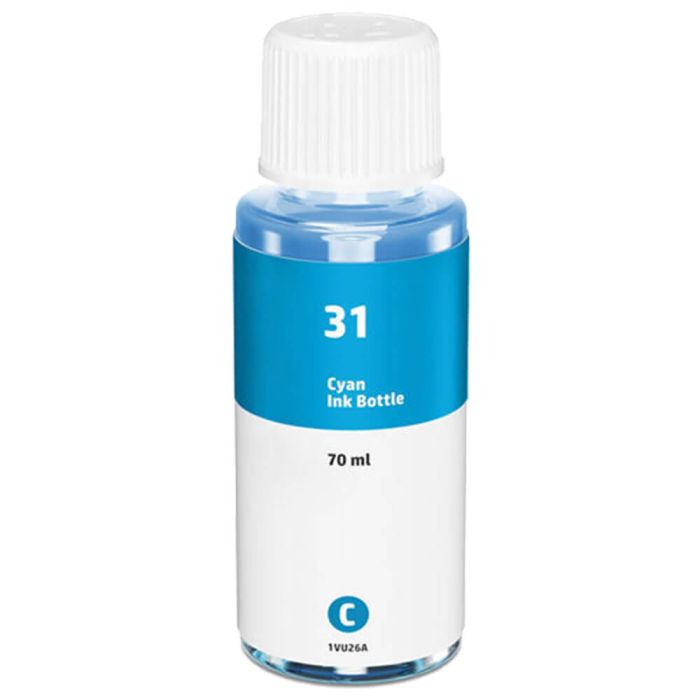 HP 31 Ink Bottle - 1VU26AN Cyan