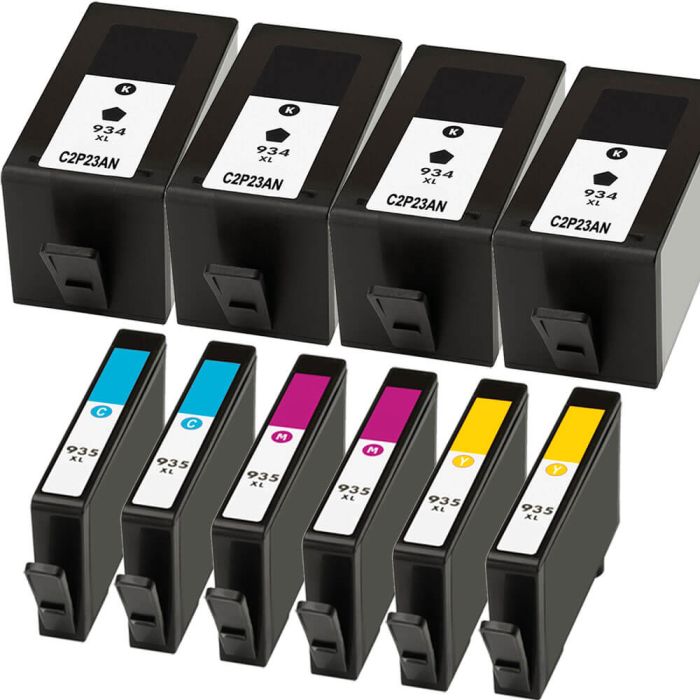 HP 934XL & 935XL Black & Color 10-pack High Yield Ink Cartridges