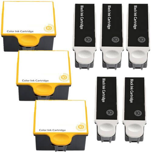 Kodak #10 Black & Color 8-pack Ink Cartridges