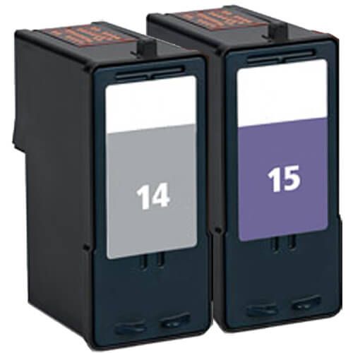 Lexmark #14 Black & #15 Color 2-pack Ink Cartridges