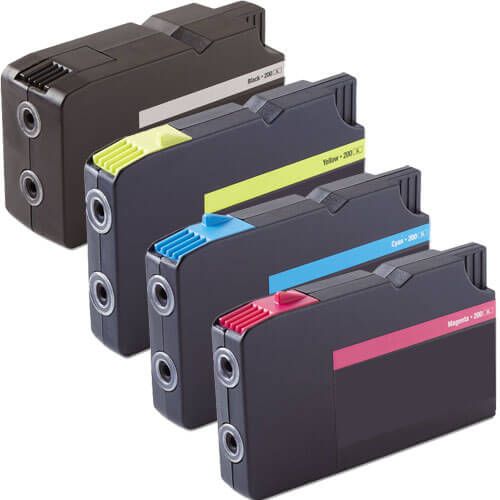 Lexmark 200XL Black & Color 4-pack High Yield Ink Cartridges