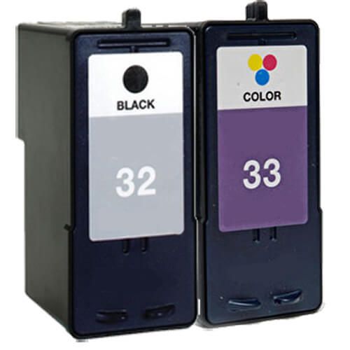 Lexmark #32 Black & #33 Color 2-pack Ink Cartridges