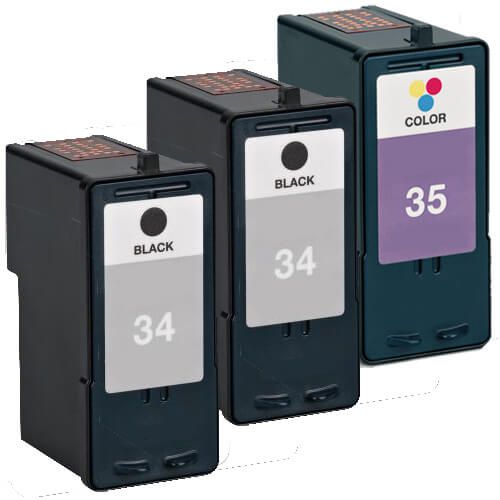 Lexmark #34 Black & #35 Color 3-pack Ink Cartridges