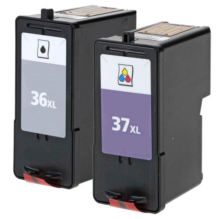 Lexmark #36XL Black & #37XL Color 2-pack HY Ink Cartridges