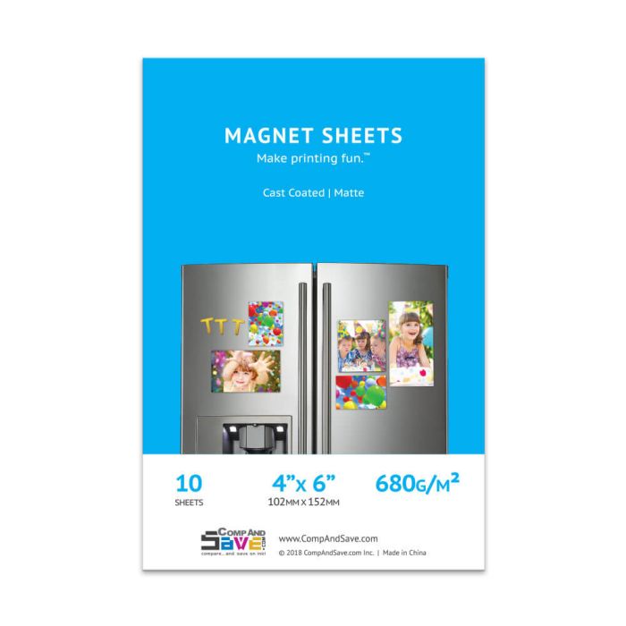 4x6 Printable Magnet Sheets, Matte Printable InkJet Magnet Sheets