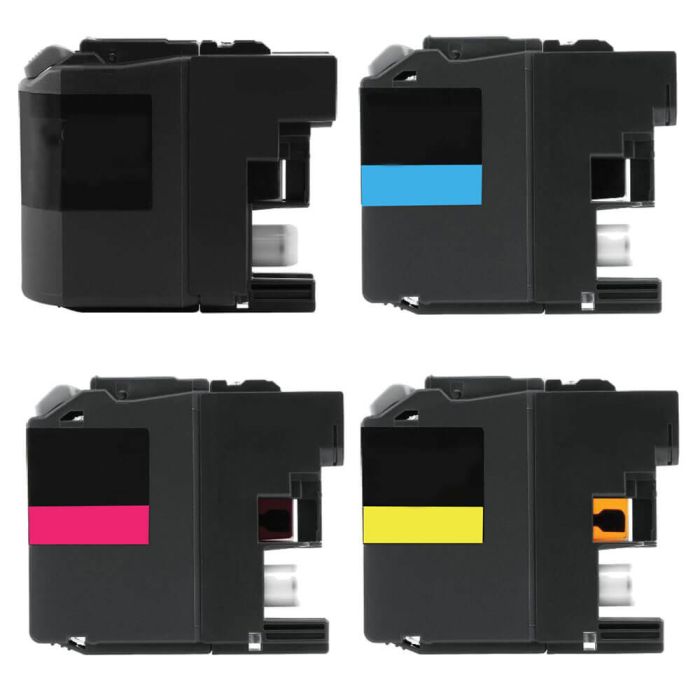 Brother LC207 & LC205 Black & Color 4-pack XXL Ink Cartridges