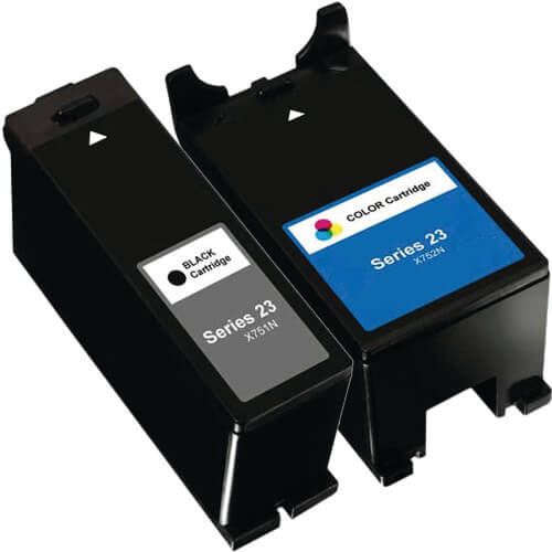 Dell (Series 23) T105N Black & T106N Color 2-pack Ink Cartridges