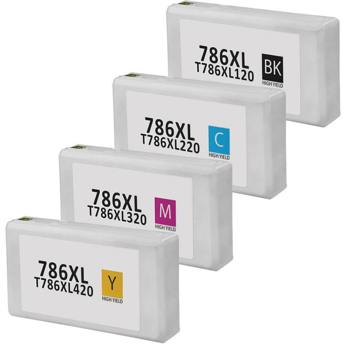 Epson 786XL T786XL Black & Color 4-pack HY Ink Cartridges