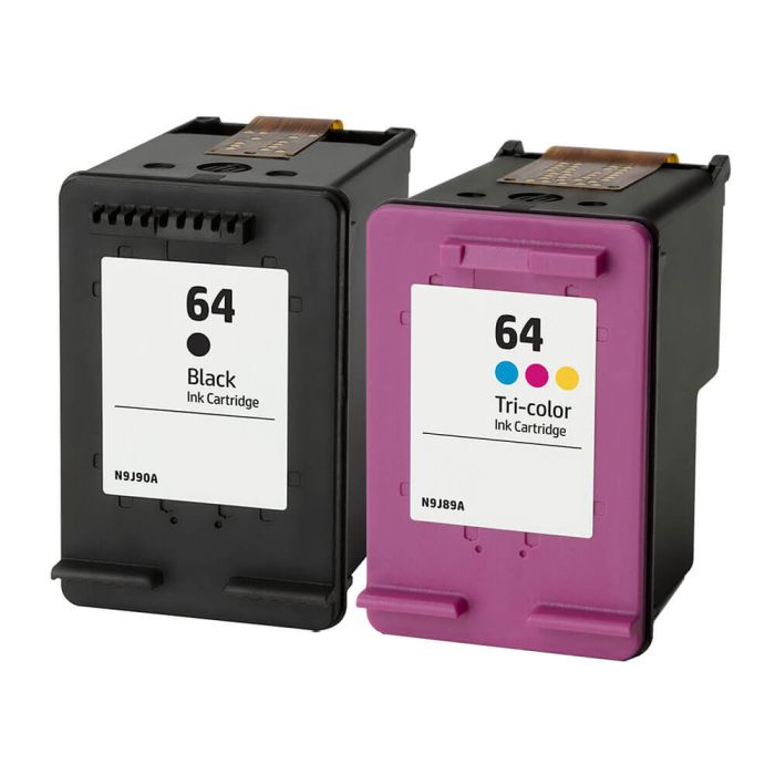 HP 64 Combo Pack 2 Ink Cartridges