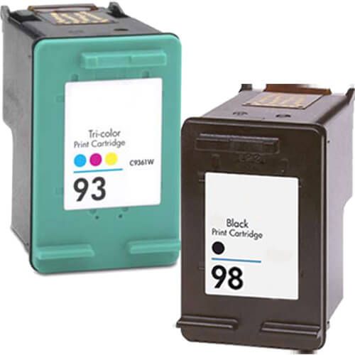 HP 98 Black & HP 93 Color 2-pack Ink Cartridges