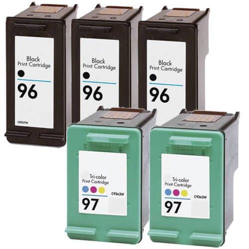 HP 96 Black & HP 97 Color 5-pack Ink Cartridges