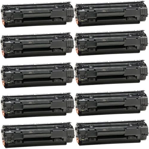 HP 36A (CB436A) 10-pack Black Toner Cartridges