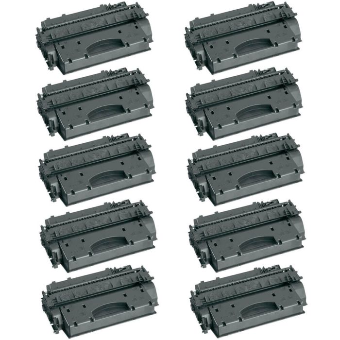 HP 05X (CE505X) 10-pack High Yield Black Toner Cartridges