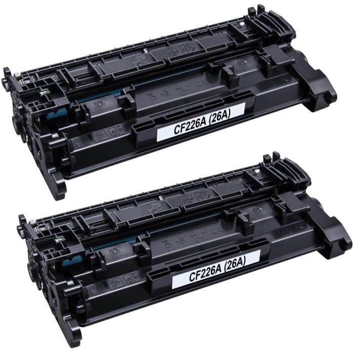 HP 26A (CF226A) 2-pack Black Toner Cartridges