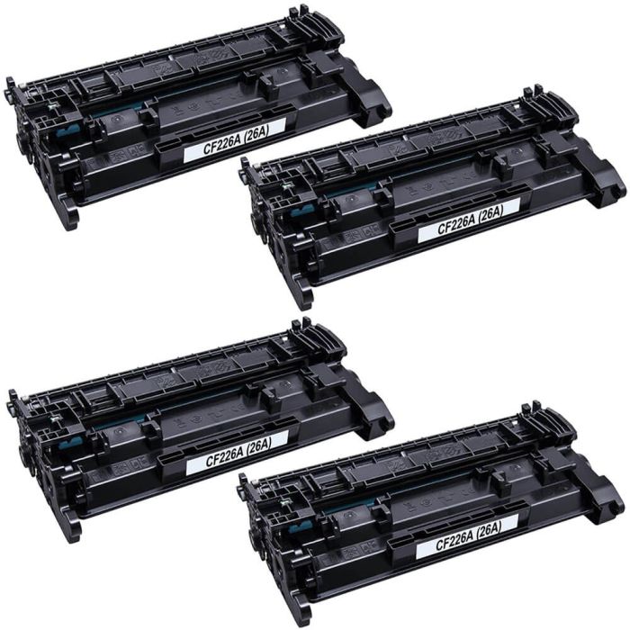 HP 26A (CF226A) 4-pack Black Toner Cartridges