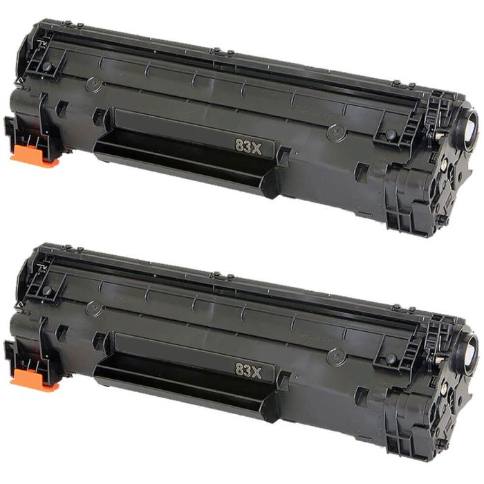 HP 83X (CF283X) 2-pack High Yield Black Toner Cartridges