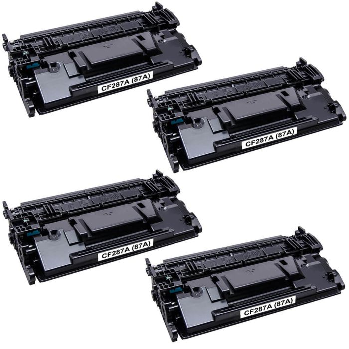 HP 87A (CF287A) 4-pack Black Toner Cartridges