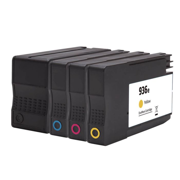 HP 936e Ink Cartridges Combo Pack of 4: 1 Black, 1 Cyan, 1 Magenta, 1 Yellow
